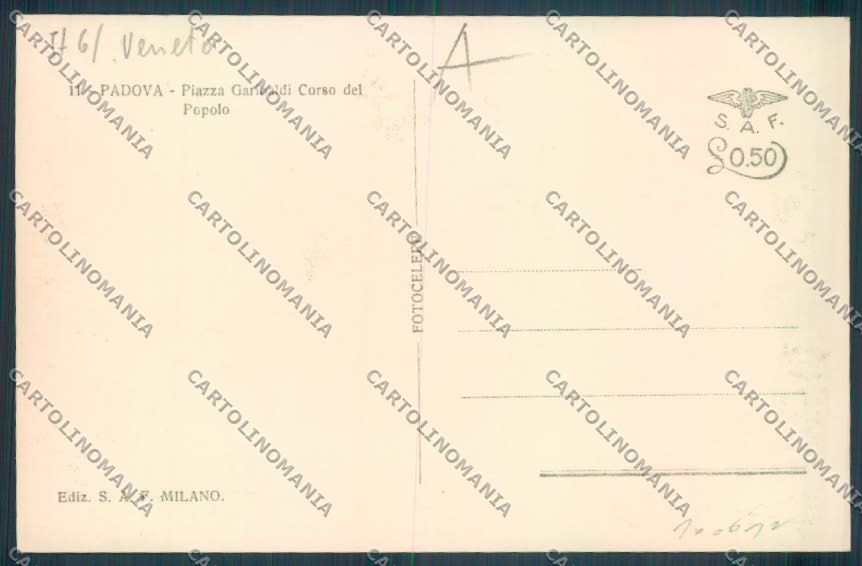Padova Città Foto cartolina RB4939 – retro