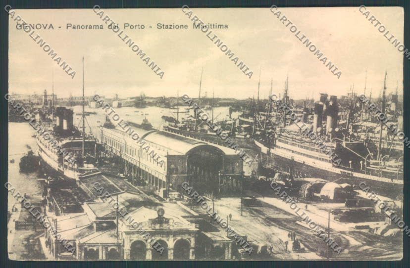 Genova Città Piroscafo cartolina RB4949 – fronte