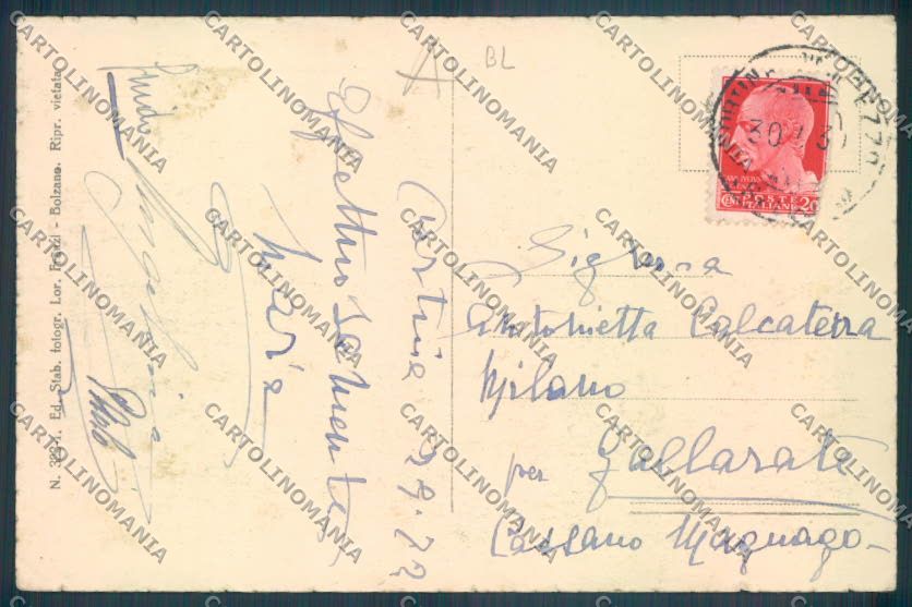Belluno Cortina d'Ampezzo cartolina RB4952 – retro