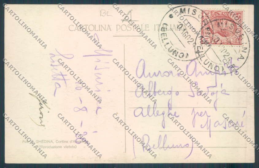 Belluno Misurina Sorapis Foto cartolina RB4954 – retro