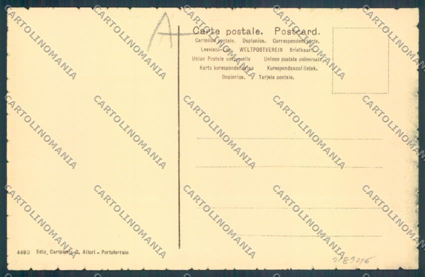 Livorno Portoferraio Isola d'Elba Napoleone cartolina RB4975 – retro