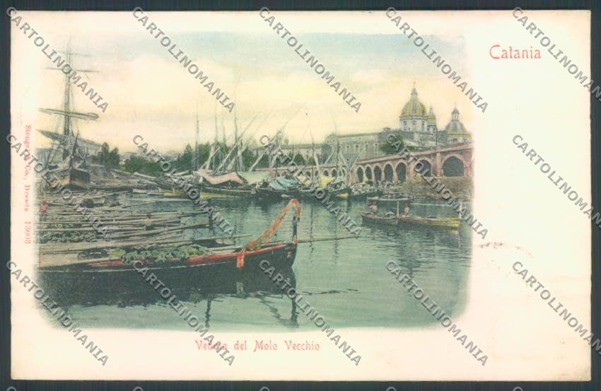 Catania Città Barca cartolina RB4977 – fronte