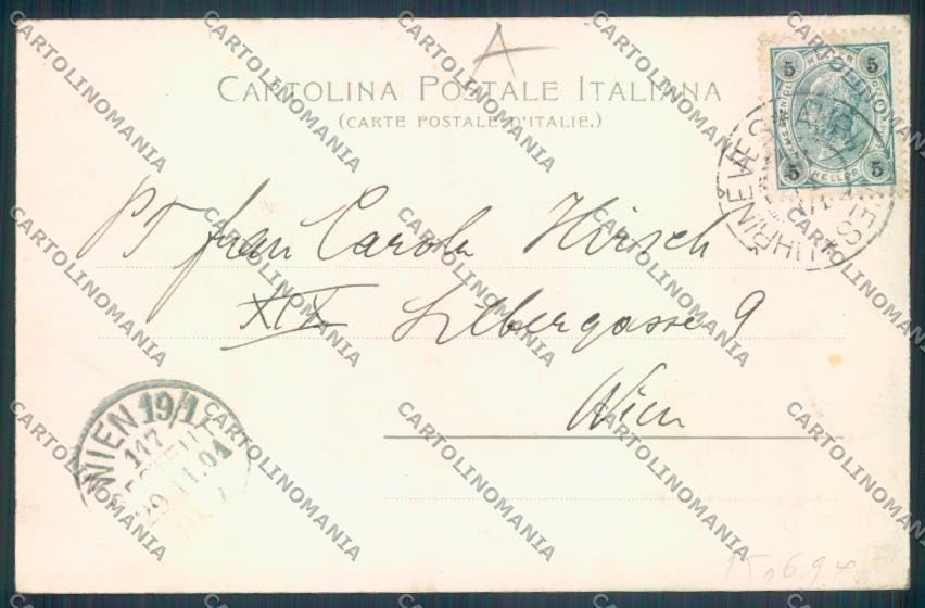 Catania Città Barca cartolina RB4977 – retro