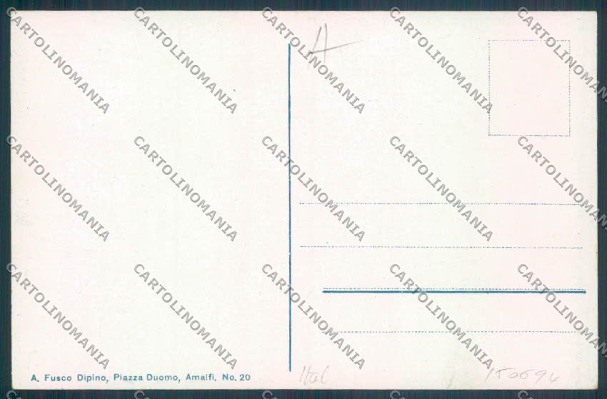 Salerno Amalfi Barca cartolina RB4978 – retro