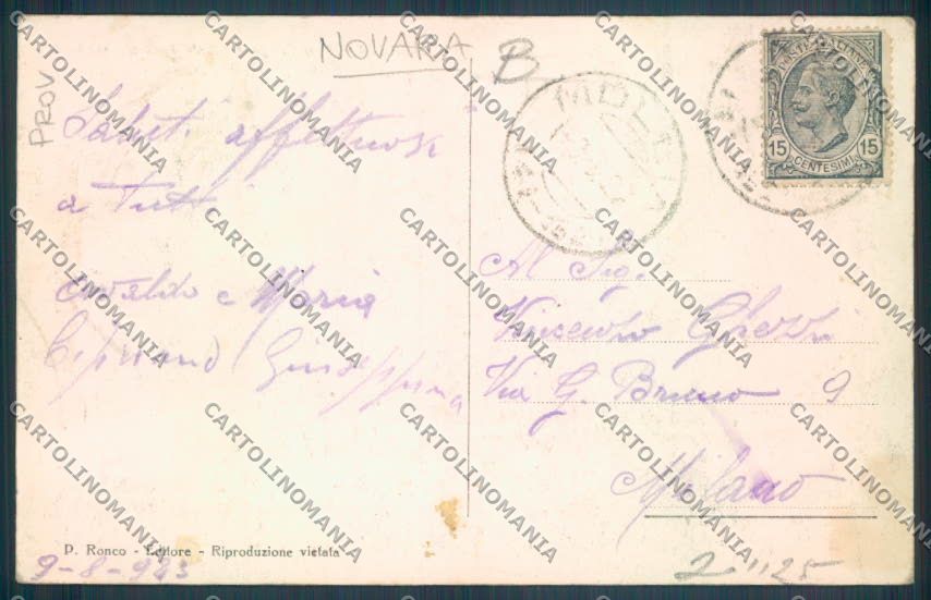 Vercelli Alagna Sesia cartolina RB4999 – retro