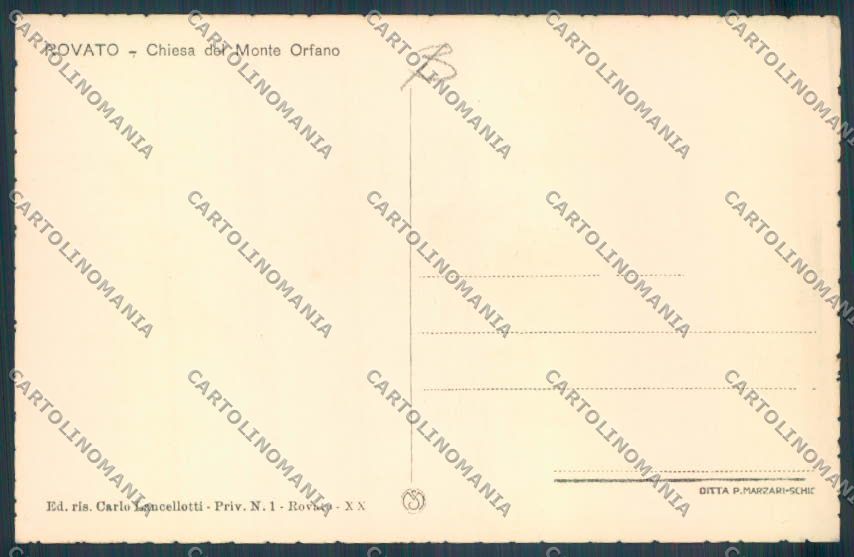 Brescia Rovato cartolina RB5007 – retro