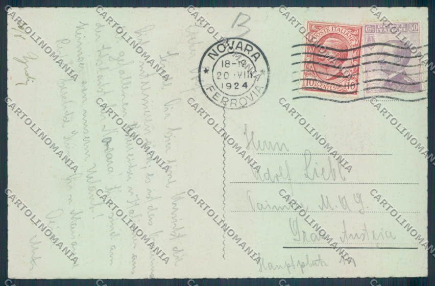 Novara Città cartolina RB5033 – retro