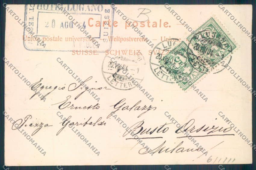 Svizzera Lugano Gandria cartolina RB5039 – retro