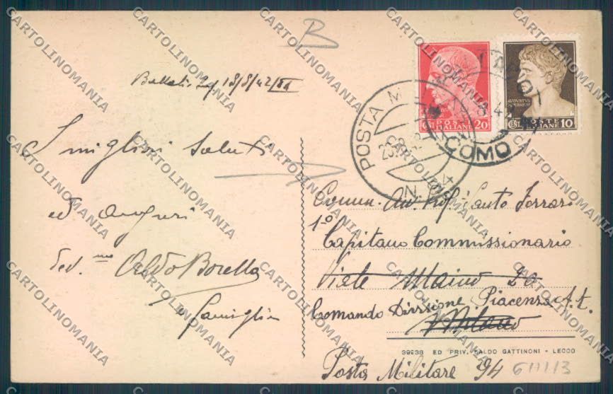 Lecco Ballabio cartolina RB5044 – retro