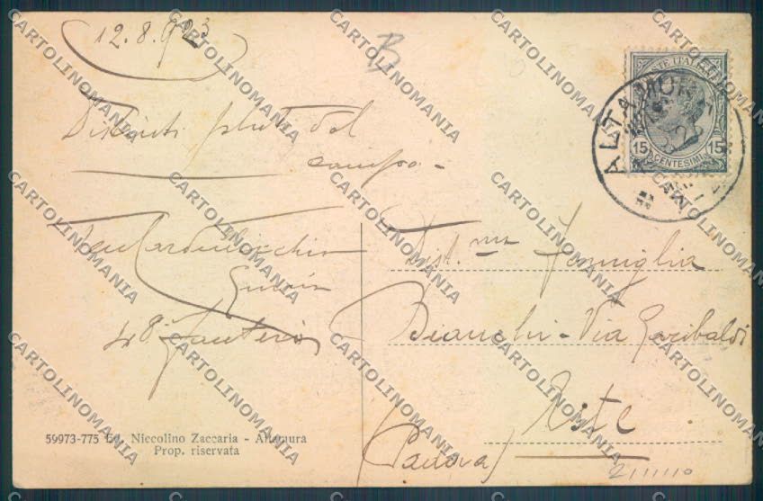 Bari Altamura cartolina RB5051 – retro