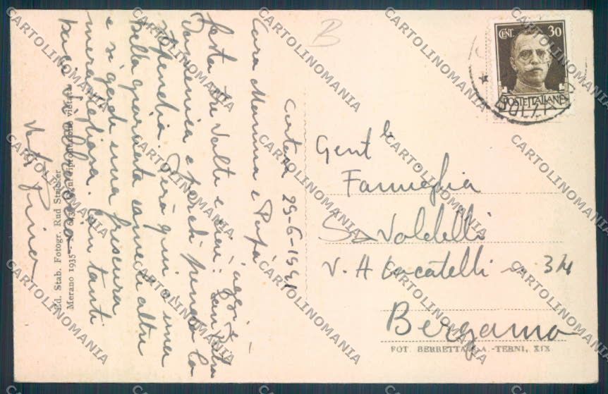 Bolzano Val di Senales cartolina RB5061 – retro