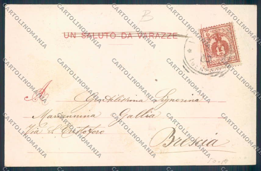Savona Varazze cartolina RB5070 – retro
