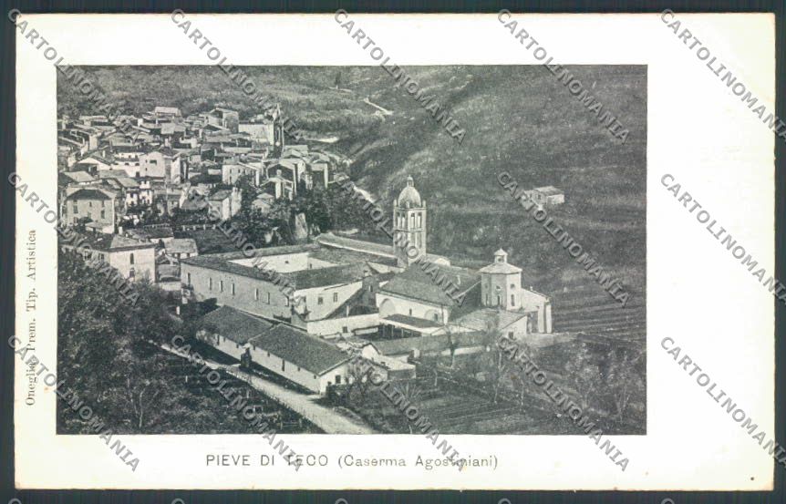 Genova Pieve di Teco Caserma cartolina RB5075 – fronte