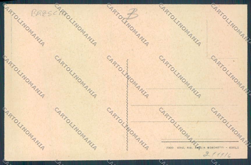 Brescia Edolo cartolina RB5100 – retro