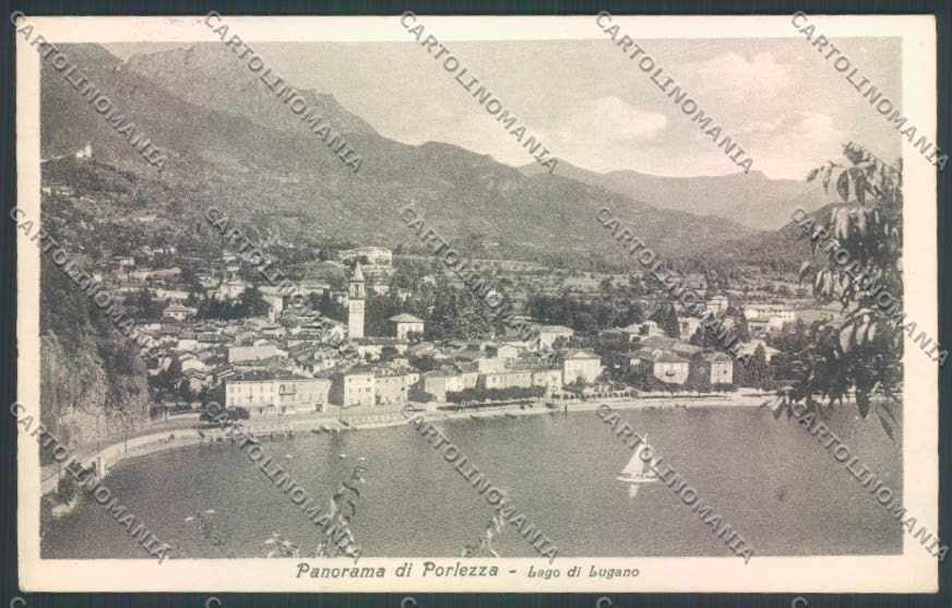 Como Porlezza Lago di Lugano cartolina RB5106 – fronte