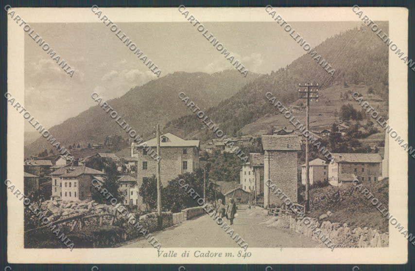 Belluno Valle di Cadore cartolina RB5121 – fronte