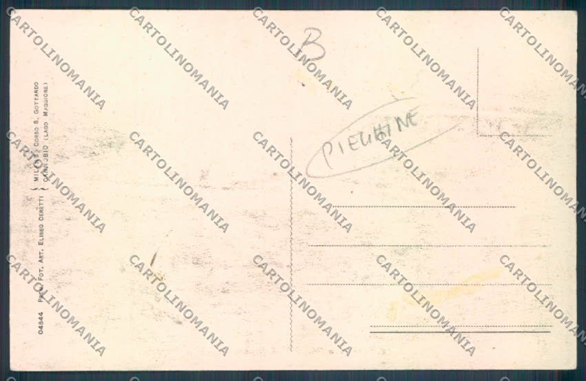 Verbania VignoneBureglio PIEGATA cartolina RB5147 – retro