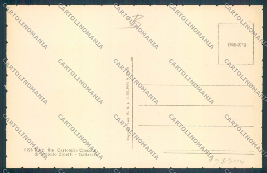 Varese Gallarate cartolina RB5175 – retro