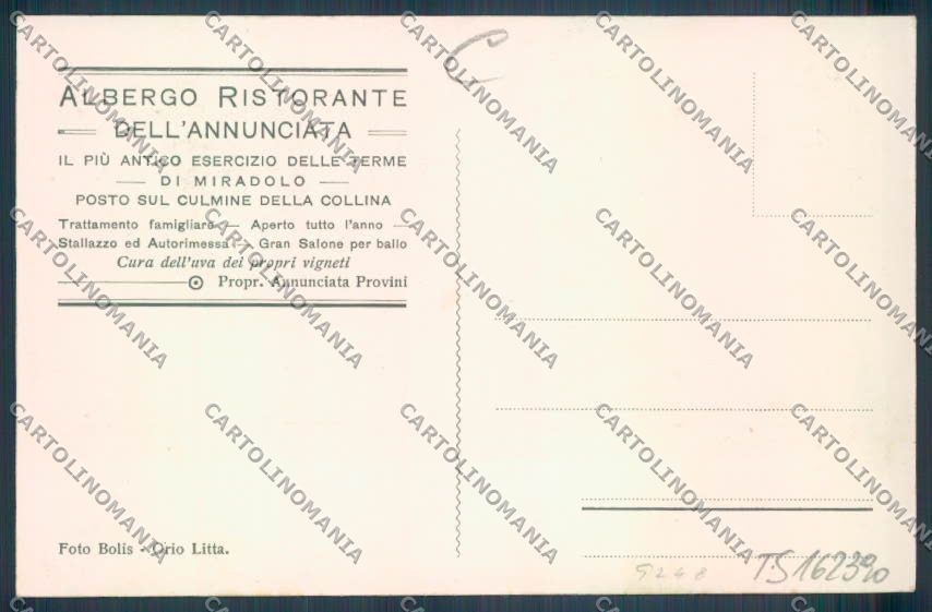 Pavia Miradolo cartolina RB5181 – retro