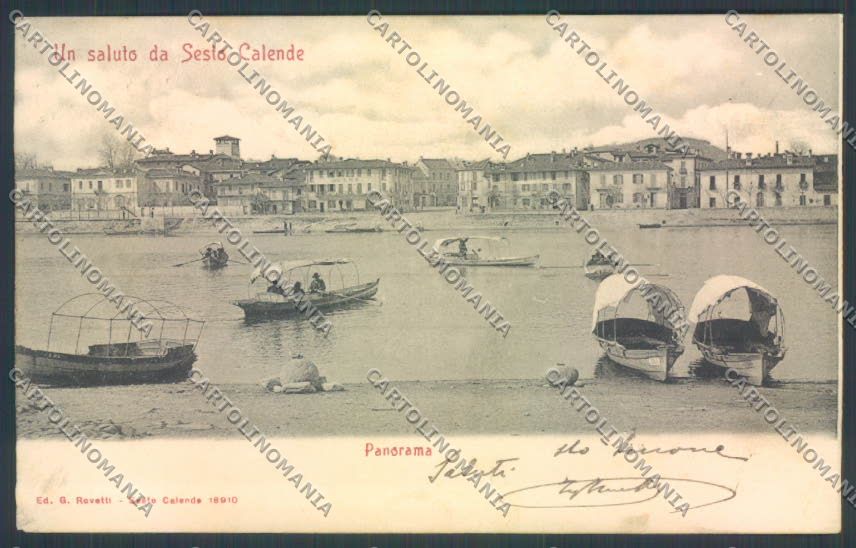 Varese Sesto Calende Barca cartolina RB5197 – fronte