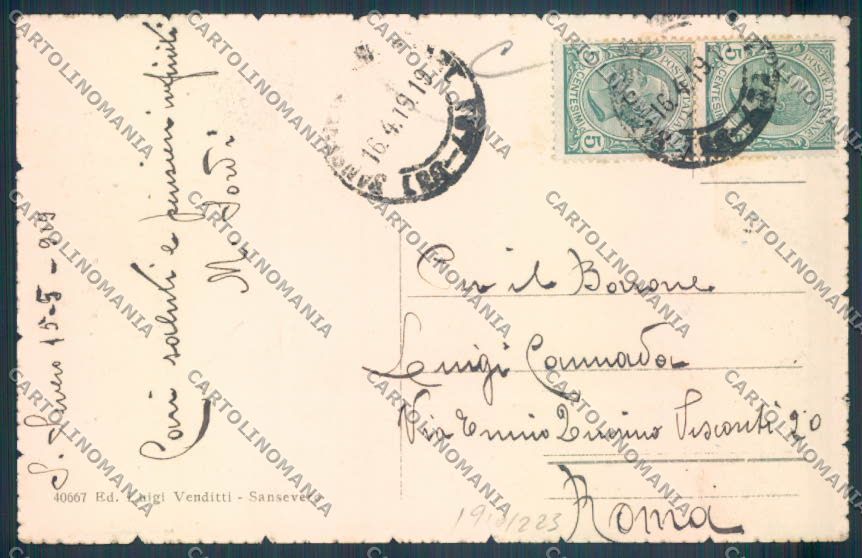 Foggia Sansevero cartolina RB5208 – retro