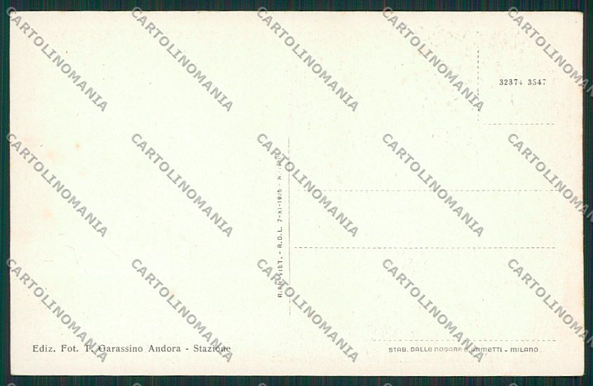 Belluno Andora cartolina RB5261 – retro