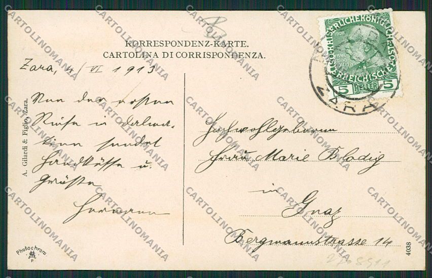 Croazia Croatia Zara cartolina RB5374 – retro