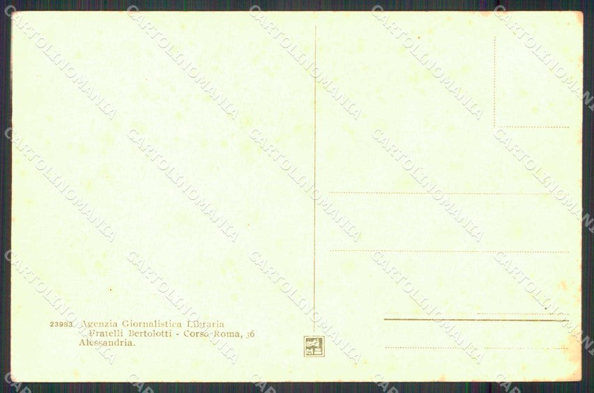 Alessandria Città Stazione Ferroviaria Tram cartolina RB5383 – retro