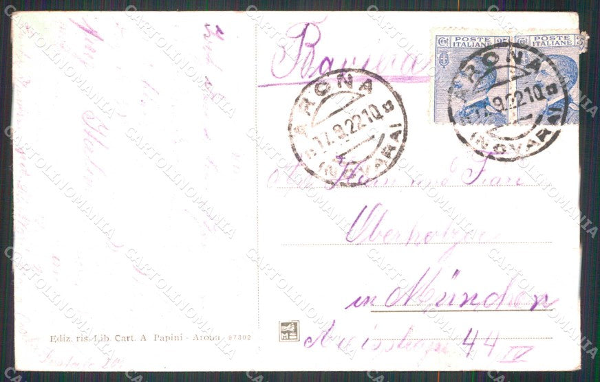 Novara Arona Lago Maggiore Viale Colombo Pensilina cartolina RB5394 – retro