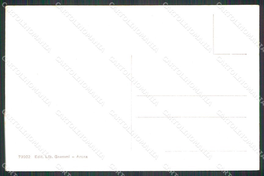 Novara Arona Lago Maggiore Veduta Generale cartolina RB5407 – retro
