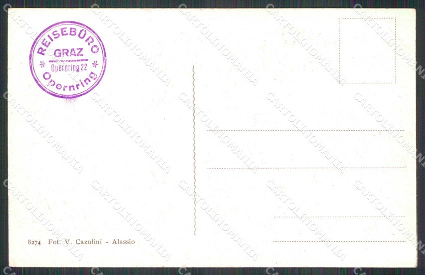 Savona Alassio Pensione Meluccio cartolina RB5413 – retro