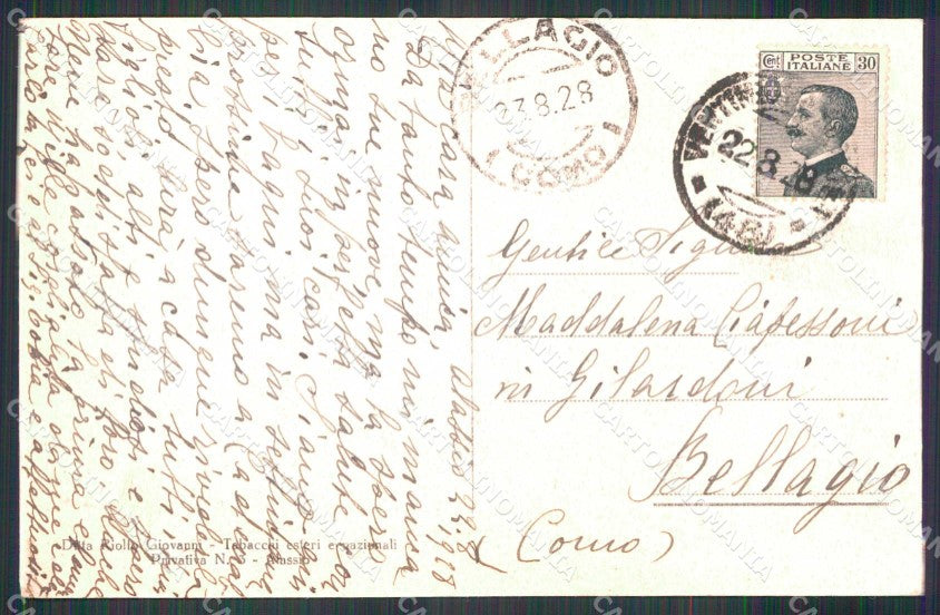 Savona Alassio Villa Resia cartolina RB5415 – retro