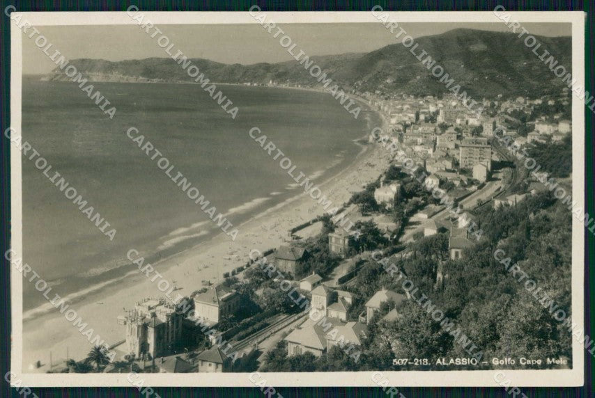 Savona Alassio Golfo Capo Mele Brunner 507 218 Foto cartolina RB5417 – fronte