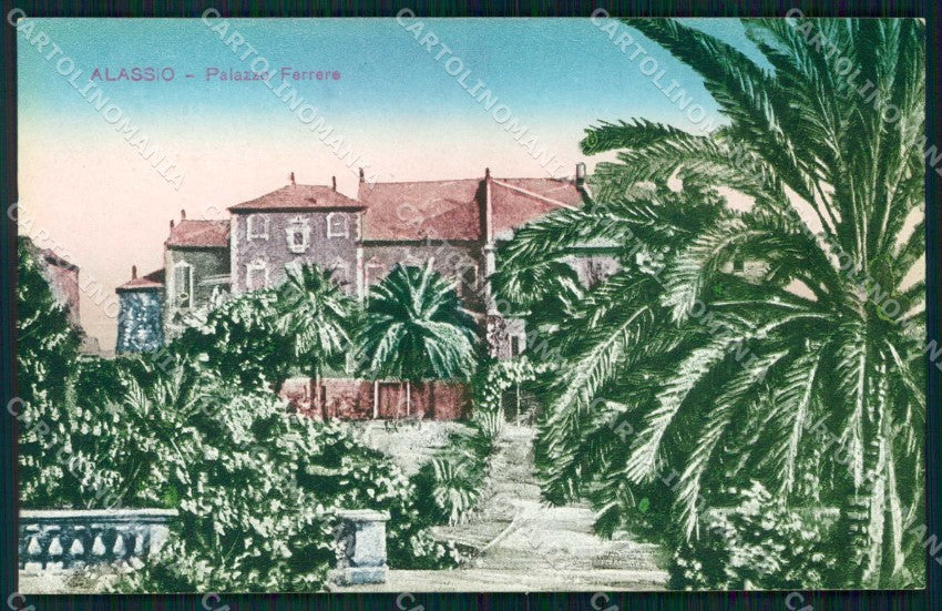 Savona Alassio Palazzo Ferrero cartolina RB5421 – fronte