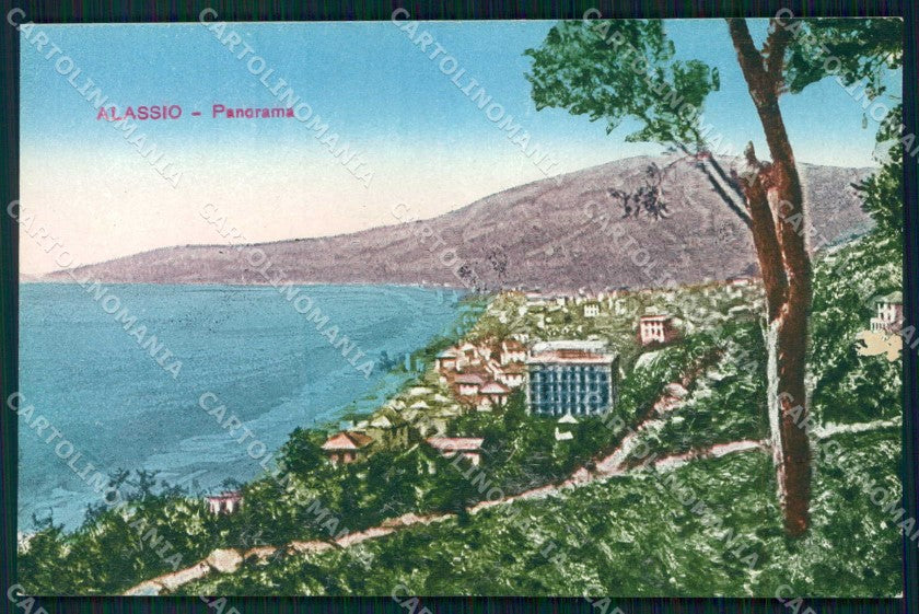 Savona Alassio Veduta Generale cartolina RB5422 – fronte