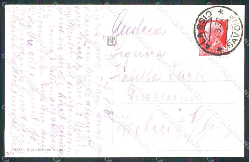 Savona Alassio Saluti da Spiaggia cartolina RB5429 – retro
