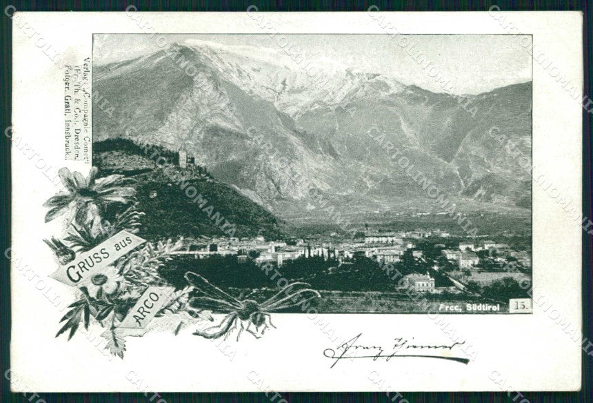 Trento Arco Saluti da Sud Tirolo Gruss cartolina RB5461 – fronte