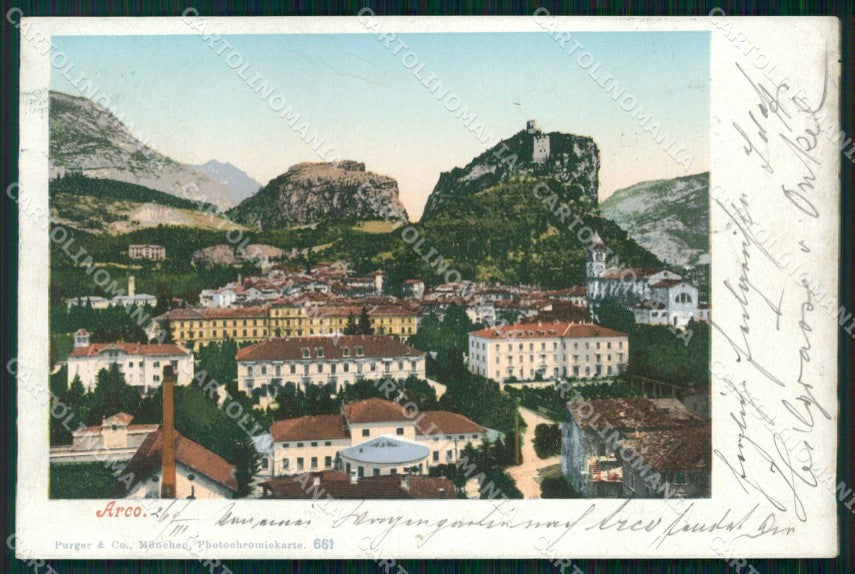 Trento Arco Veduta Generale Castello ABRASA cartolina RB5473 – fronte