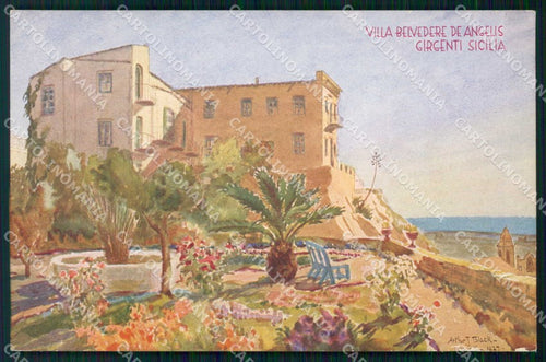 Agrigento Città Villa Belvedere De Angelis cartolina RB5485 – fronte