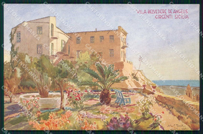 Agrigento Città Villa Belvedere De Angelis cartolina RB5486 – fronte