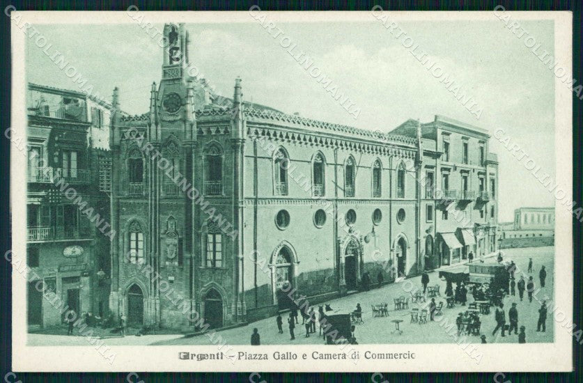 Agrigento Città Piazza Gallo Camera Commercio Alterocca 69750 cartolina RB5490 – fronte