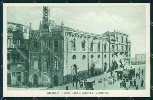 Agrigento Città Piazza Gallo Camera Commercio Alterocca 69750 cartolina RB5490 – fronte