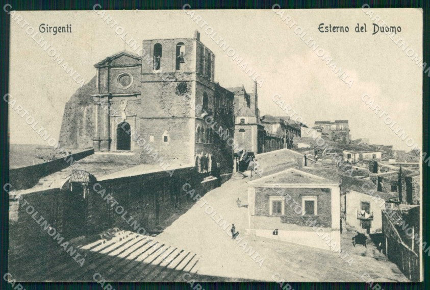 Agrigento Città Esterno del Duomo cartolina RB5492 – fronte