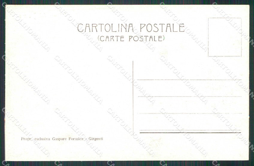 Agrigento Città Esterno del Duomo cartolina RB5493 – retro