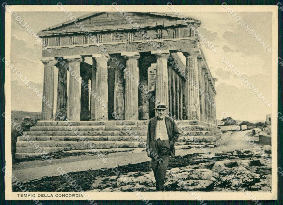 Agrigento Città Tempio della Concordia Pirandello FG cartolina RB5495 – fronte