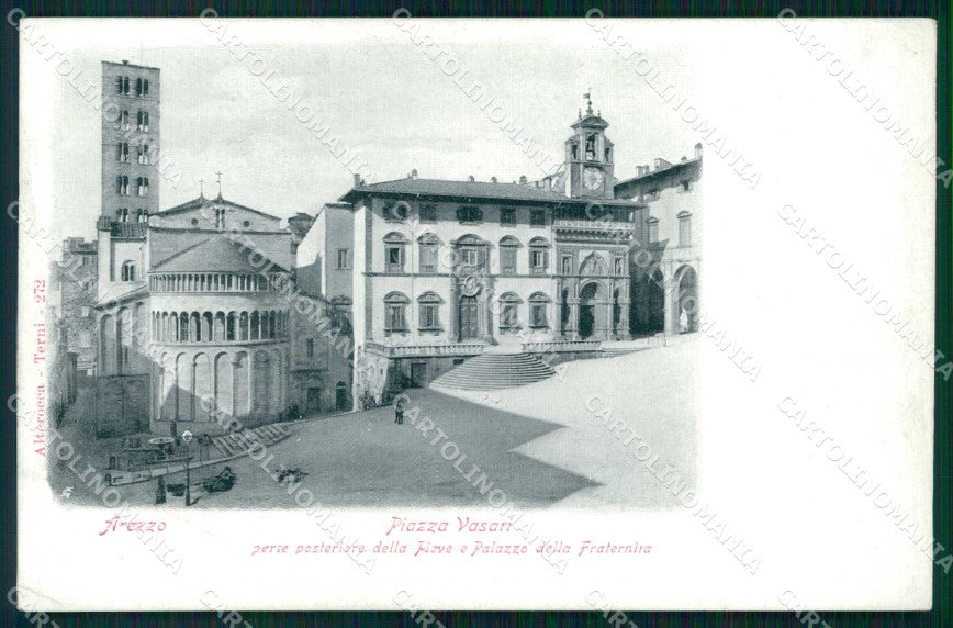 Arezzo Città Piazza Vasari Palazzo Fraternità Alterocca 272 cartolina RB5497 – fronte