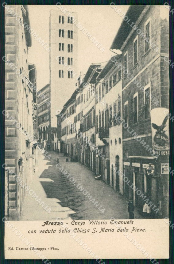 Arezzo Città Corso Vittorio Emanuele Fernet Branca cartolina RB5501 – fronte