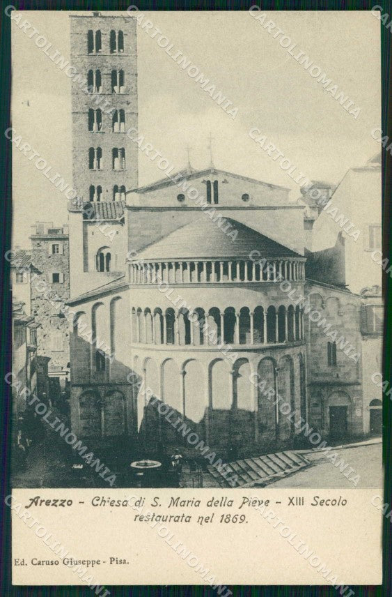 Arezzo Città Chiesa Santa Maria della Pieve cartolina RB5502 – fronte