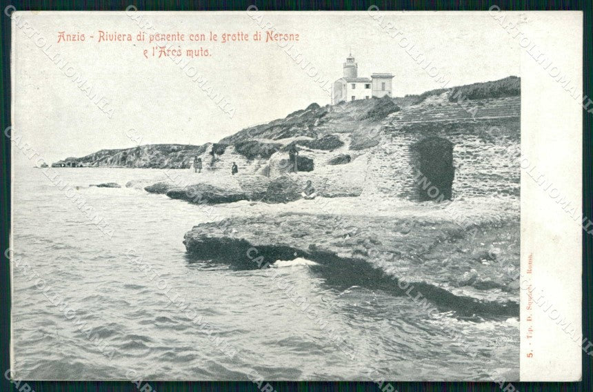 Roma Anzio Grotte di Nerone Arco Muto Faro cartolina RB5510 – fronte