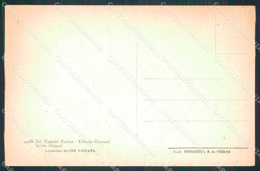 Roma Anzio Lido Tirrena Barche cartolina RB5512 – retro